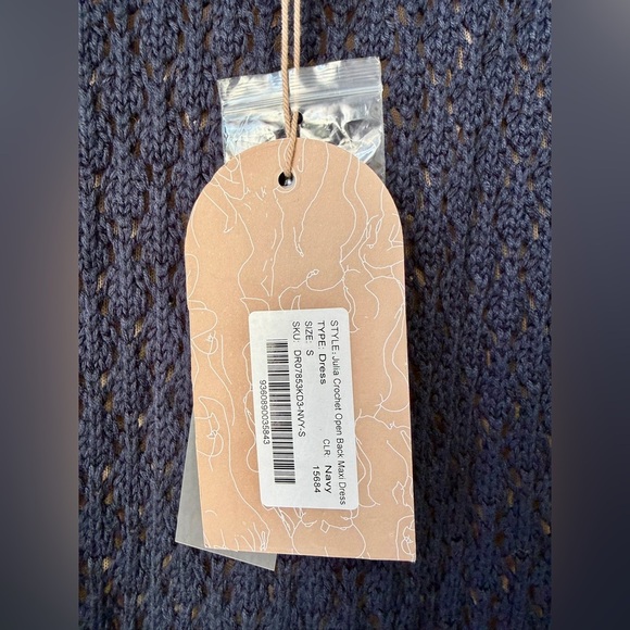 MESHKI Julia Crochet Open Back Maxi Dress - Picture 6 of 9